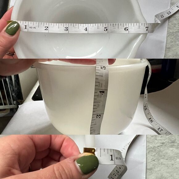 Vintage Glasbake for Sunbeam 15 Milk White Glass Mixing Bowl With Pour Spout - Picture 12 of 13